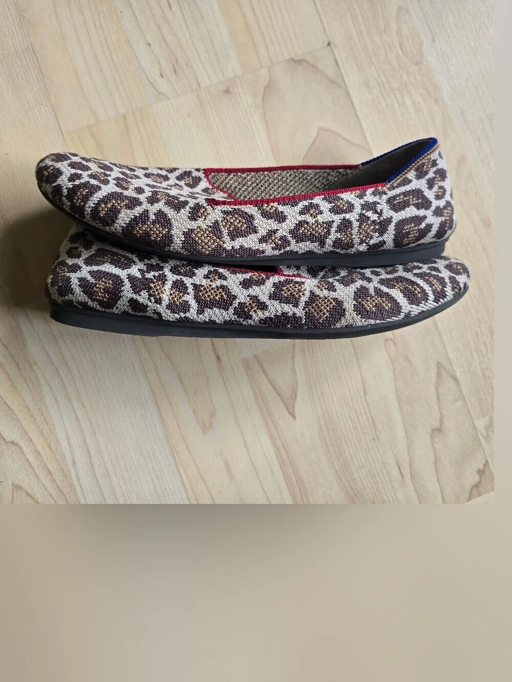 Rothy's The Loafer Shoes Retired Mocha Spot Leopard  Size 6.5
